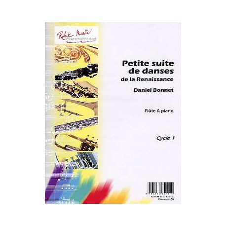 Bonnet petite suite de danses de la renaissance flute et piano