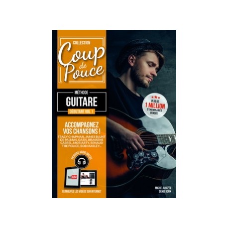 COUP DE POUCE Méthode Guitare Débutant Volume 1