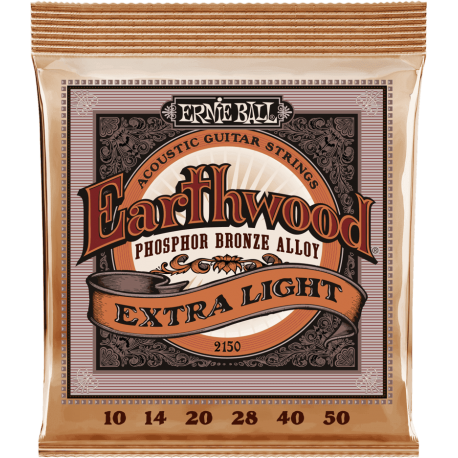 ERNIE BALL CORDES EXTRA LIGHT PHOSPHOR BRONZE 2150