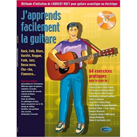 HUET J'APPRENDS FACILEMENT LA GUITARE FORMAT POCHE