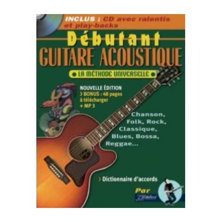 JJREBILLARD DEBUTANT GUITARE ACOUSTIQUE REBILLARD TAB + CD