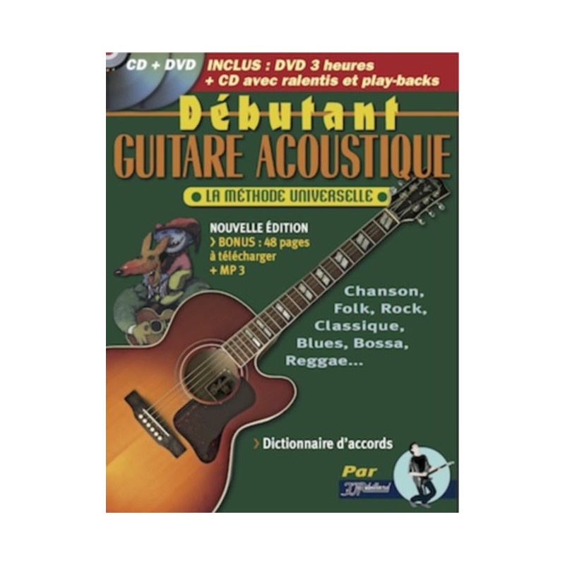 Coup De Pouce Débutant Guitare Acoustique avec DVD - Méthode Guitare & Basse