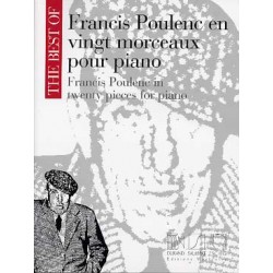 POULENC : EN 20 MORCEAUX Piano