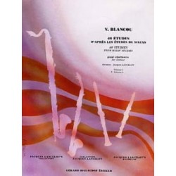 V. Blancou 40 Etudes d'après Mazas - Volume 2 - Clarinette