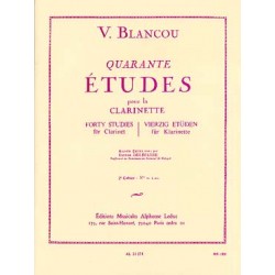 BLANCOU Sélection/arrangt DELÉCLUSE Jacques 40 Études (rév. Delécluse) - Vol. 2 : N° 21 à 40