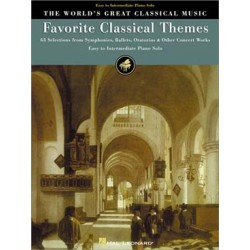 The World's Great Classical Music: Favorite Classical Themes - Easy/Intermediate Piano~ Album Instrumental (Piano Solo)