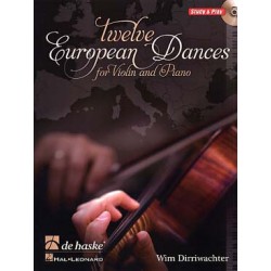 DIRRIWACHTER : 12 EUROPEAN DANCES Violon+piano+CD