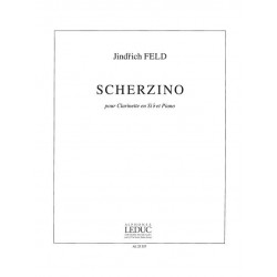 Jindrich Feld Scherzino Pour Clarinette En Sib et Piano