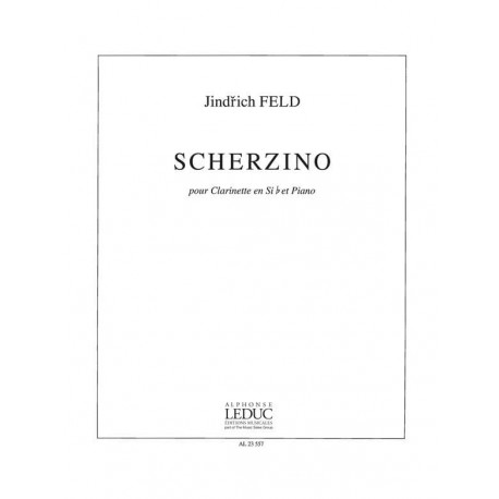 Jindrich Feld Scherzino Pour Clarinette En Sib et Piano