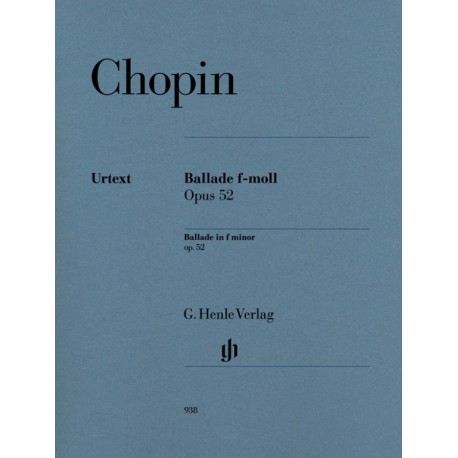 Chopin: Ballade In F minor Op.52 - Henle Urtext Edition