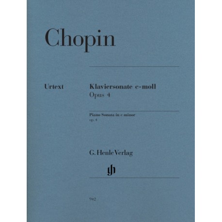  Chopin: Piano Sonata In C Minor Op.4 - Urtext~ Oeuvre Instrumentale (Piano Solo)