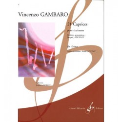 Vincenzo Gambaro 21 Caprices CLARINETTE