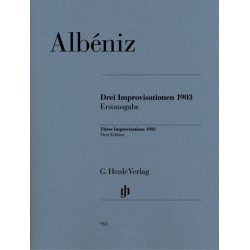 ALBENIZ 3 IMPROVISATIONS 1903 AVEC CD