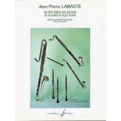 Jean-Pierre Labaste 32 Etudes en duo CLARINETTE