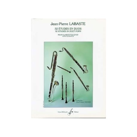 Jean-Pierre Labaste 32 Etudes en duo CLARINETTE