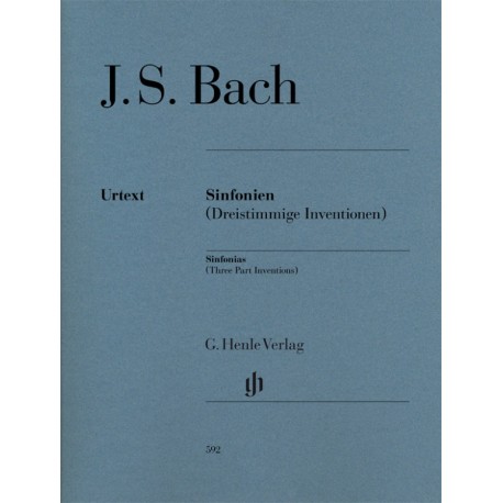 BACH JS INVENTIONS 3 VOIX BWV 787-801