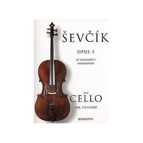 Otakar Sevcik Etudes Opus 3 - Violoncelle 40 Variations