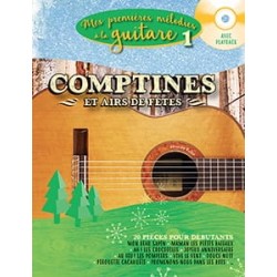 Mes premières mélodies à la guitare Volume 1 - Comptines et Airs de Fêtes Avec CD.