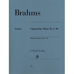 BRAHMS DANSES HONGROISES N° 1 A 10