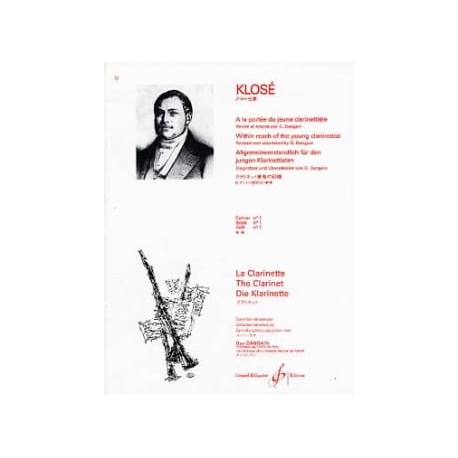 Hyacinthe Klosé A la Portée du jeune Clarinettiste Vol. 1