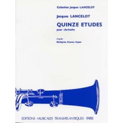 Jacques Lancelot 15 Etudes - Clarinette