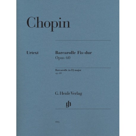 CHOPIN BARCAROLLE OP. 60 EN FA DIEZE MAJ