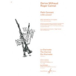 MILHAUD DARIUS PETIT CONCERT clarinette et piano