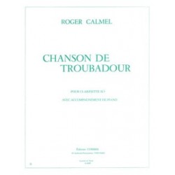 Roger Calmel Chanson de troubadour clarinette et piano