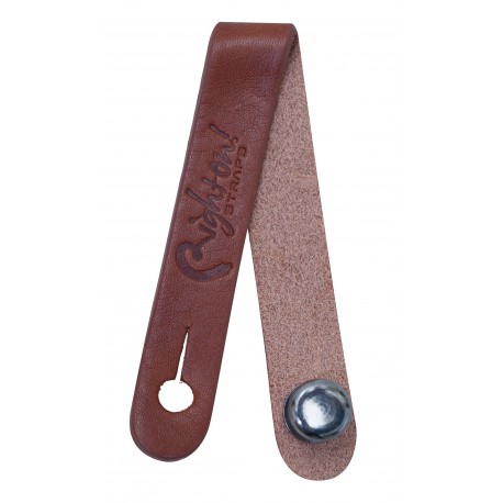 Attache Sangle Guitare En Cuir - Bouton Fixation Manche - Fabriqué Artisanalement En France - 20 Cm