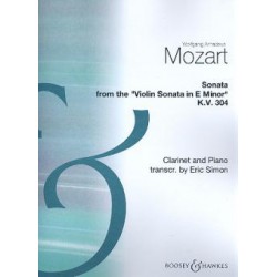 Wolfgang Amadeus Mozart Sonata K.304 from the Violin Sonata in E Minor