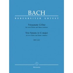 J-S BACH : TROIS SONATES EN SOL MAJEUR