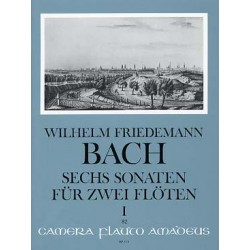 W-F BACH : SIX SONATES POUR 2 FLUTES (1-3)