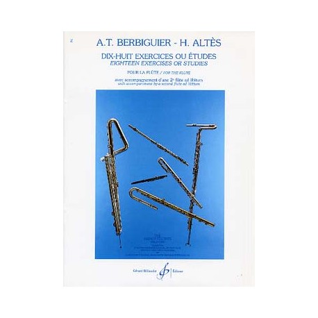 A.T BERBIGUIER - H.ALTES : DIX-HUIT EXERCICES OU ETUDES