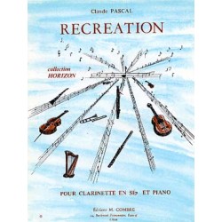 PASCAL Claude (né en 1921) Récréation clarinette et piano