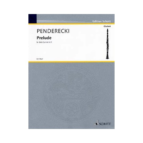 PENDERECKI Krzysztof Prélude clarinette solo