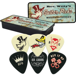 DUNLOP BOITE DE 6 MEDIATORS Heavy Rev Willy's Mexican Lottery