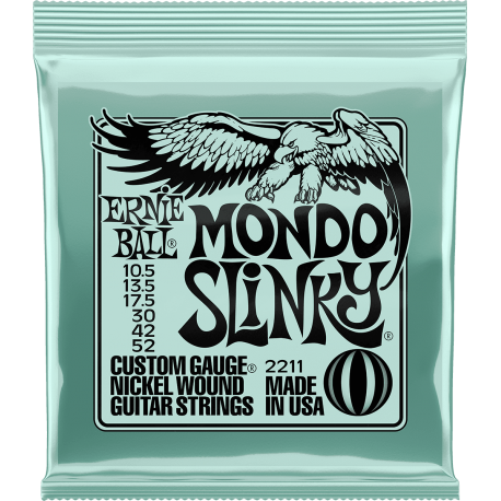 ERNIE BALL Jeux Mondo slinky 10,5-13,5-17,5-30-42-52