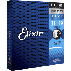 ELIXIR CORDES ELECTRIQUES POLYWEB Medium 11-49