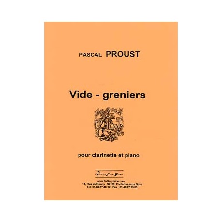 PROUST VIDE GRENIERS CLARINETTE ET PIANO