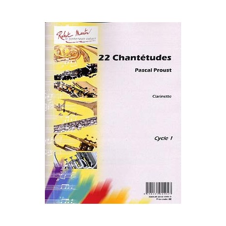 PROUST 22 CHANTETUDES CLARINETTE ET PIANO