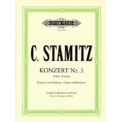 STAMITZ CARL CONCERTO 3 CLARINETTE ET PIANO