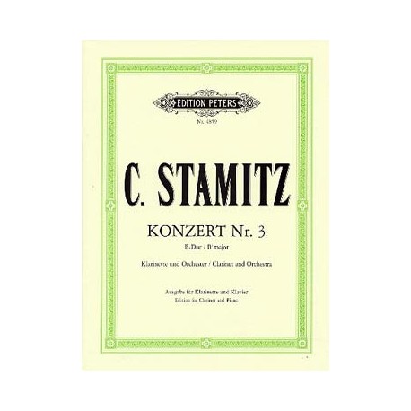 STAMITZ CARL CONCERTO 3 CLARINETTE ET PIANO