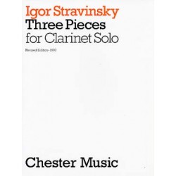 STRAVINSKY 3 PIECES CLARINETTE SEULE