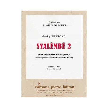 THEROND JACKY SYALEMBE 2 CLARINETTE ET PIANO