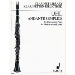 UHL ANDANTE SEMPLICE CLARINETTE ET PIANO