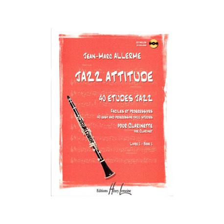 ALLERME JAZZ ATTITUDE 40 ETUDES DE JAZZ VOL1