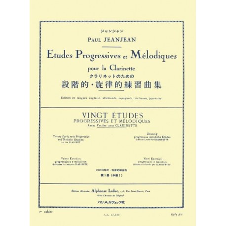 Paul Jeanjean 20 Etudes Progressives Volume 1