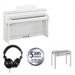 YAMAHA CLP 775 BLANC BRILLANT PACK