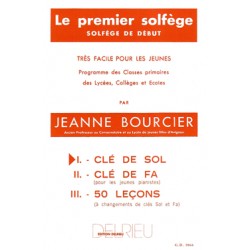 BOURCIER PREMIER SOLFEGE VOL1 CLE DE SOL