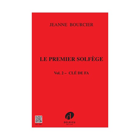 BOURCIER PREMIER SOLFEGE VOL2 CLE DE FA